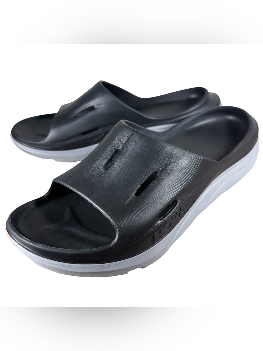 Hoka Unisex Recovery Slide 3 Gray/Black Men’s Size 13